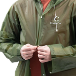 Плащ-дождевик Следопыт на кнопках с капюшоном цв.Army Green -