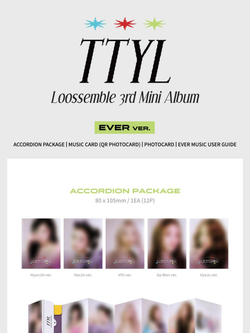 Альбом LOOSSEMBLE - TTYL 3rd Mini Album EVER MUSIC ALBUM 5 Version SET