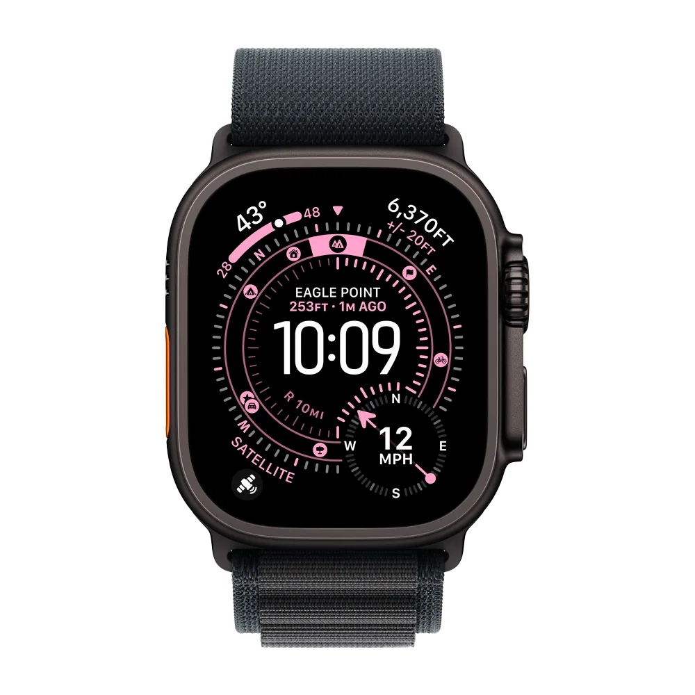 Умные часы Apple Watch Ultra 3 (2025) GPS + Cellular, 49mm, Black Titanium Case with Black Alpine Loop, S