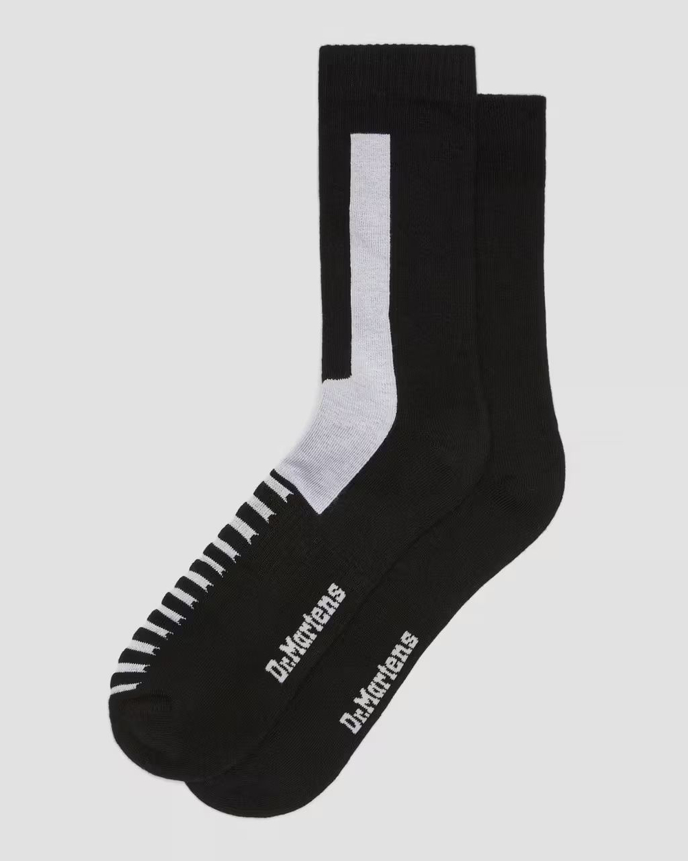 DR. MARTENS Носки DOUBLE DOC из смесового хлопка, черно-белые, M/L (42-48), 1 пара (Из Финляндии)
