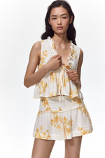 Топ из муслина с баской - H&M