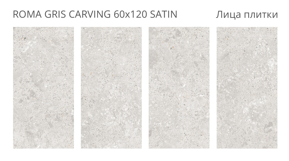 Staro LunaRossa ROMA GRIS 60x120 CARVING SATIN