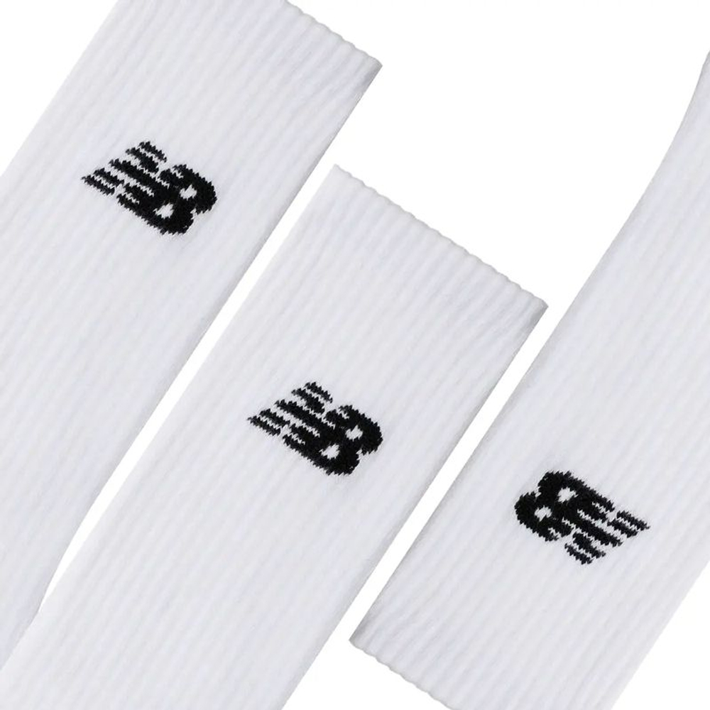 Теннисные носки New Balance Everyday Crew 3P - white