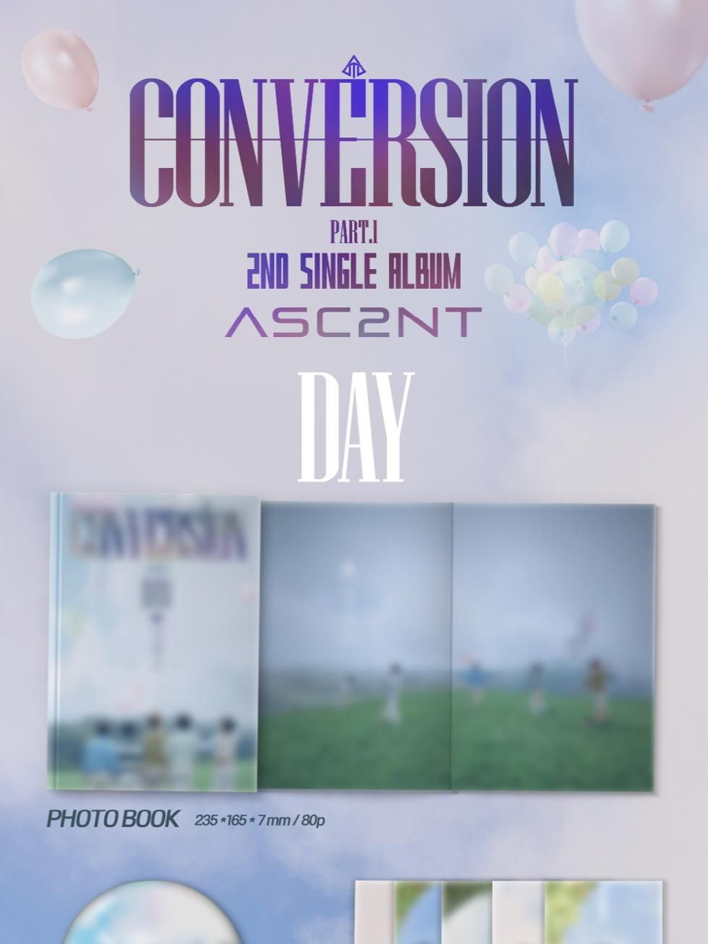 Альбом ASC2NT - CONVERSION PART.1 2nd Single Album 2 Version SET
