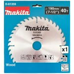 Пильный диск по дереву 190х30x1.6/1x40T Makita D-81359