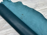 Бирюзовая кожа Poncho Lux Turquoise крупным планом