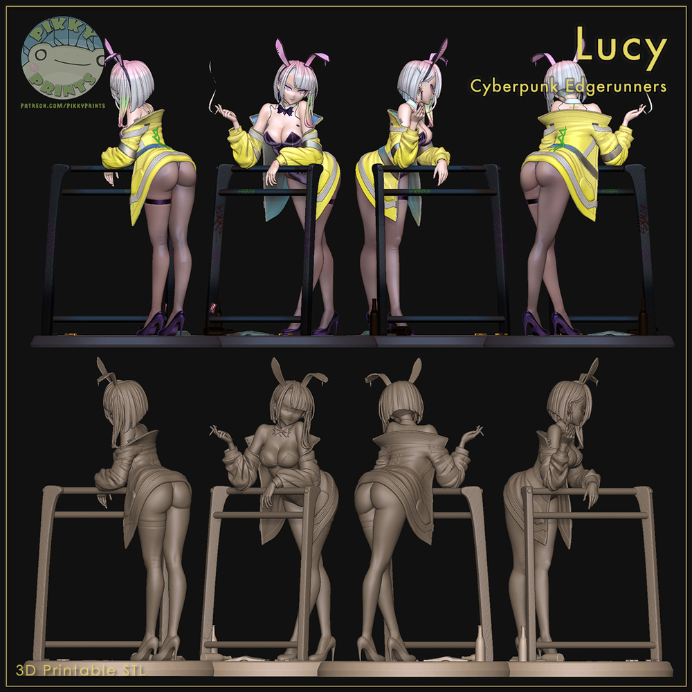 Зайка Люси Киберпанк: Бегущие по краю Фигурка Lucy Cyberpunk: Edgerunners