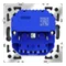 Розетка с заземлением и защитными шторками, с USB, A+A, (черный матовый Voltum S70 Черный VLS040408