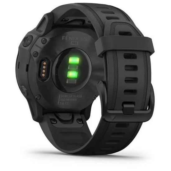 Мультиспортивные часы Garmin Fenix 6S Pro - черные с черным ремешком 010-02159-14