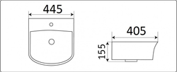 Умывальник CeramaLux 78369A