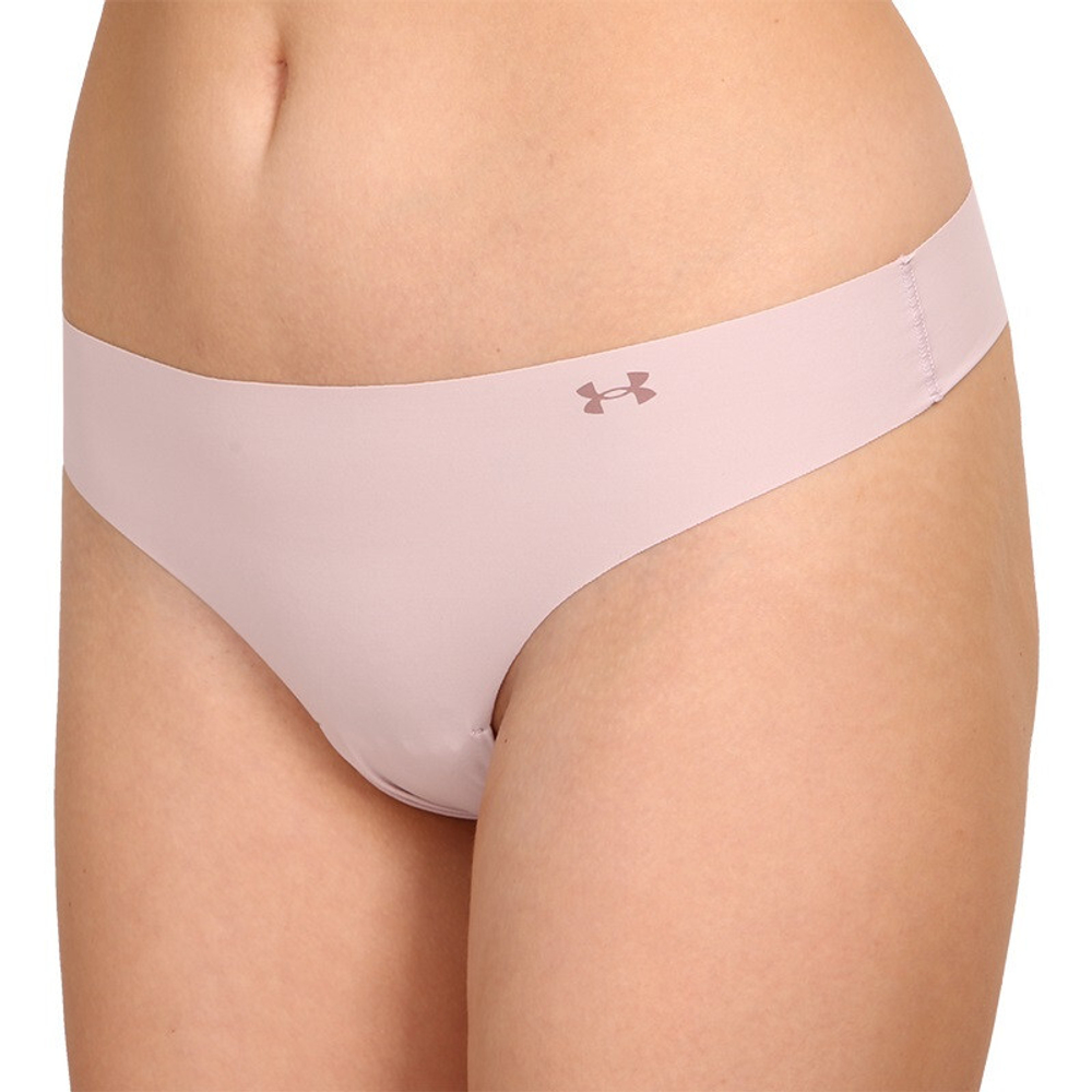 Женские трусики Under Armour PS Thong 3 Pack - бежевый/белый