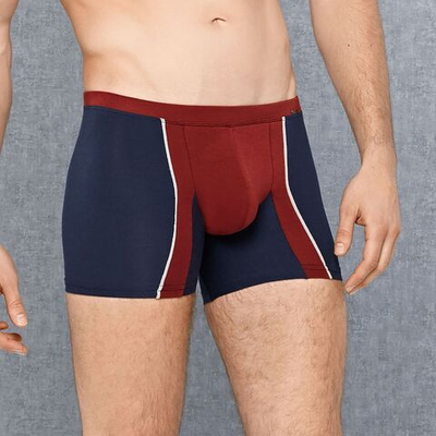 Боксеры из хлопково-модальной ткани Doreanse Supporters Boxer (Размер: XL) (Цвет: синий с красным)