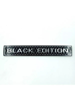 Эмблема (шильдик) BLACK EDITION серебро на автомобиль 1шт