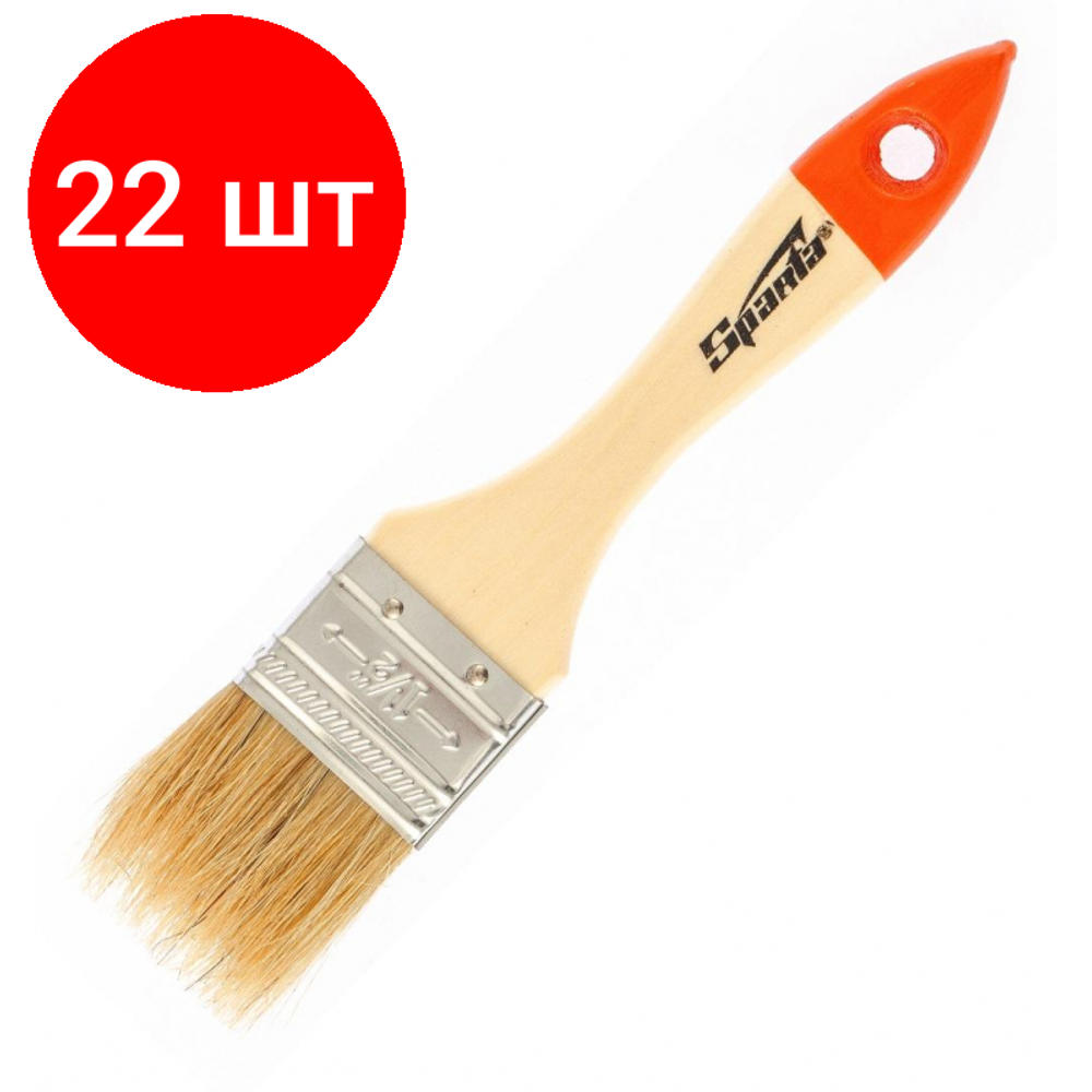 824255 (SPARTA) кисть 15" (38мм) корп. дер. Slimline