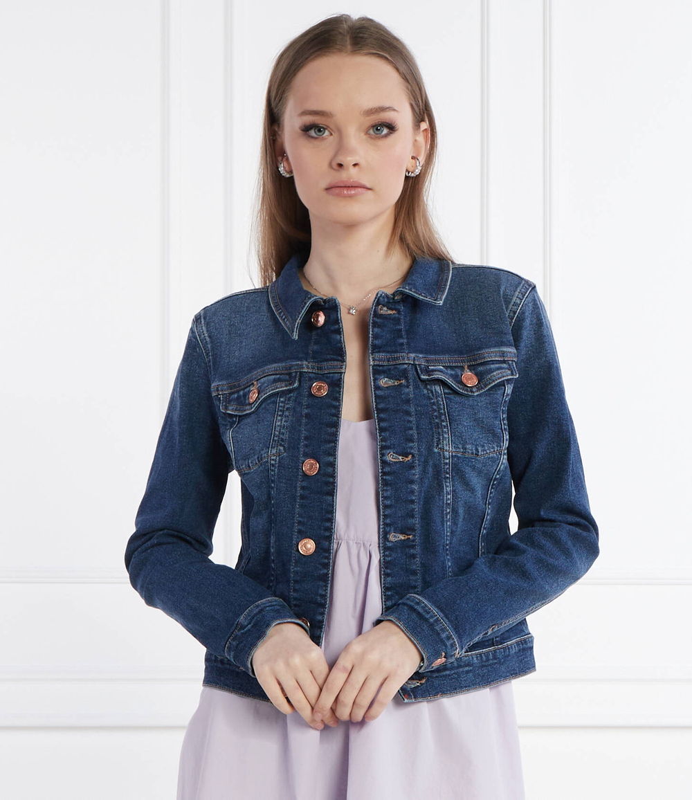 Джинсовая куртка Vivianne Tommy Jeans - темно-синий(DW0DW17959)