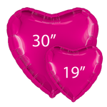 Сердце 30" Фуксия Agura