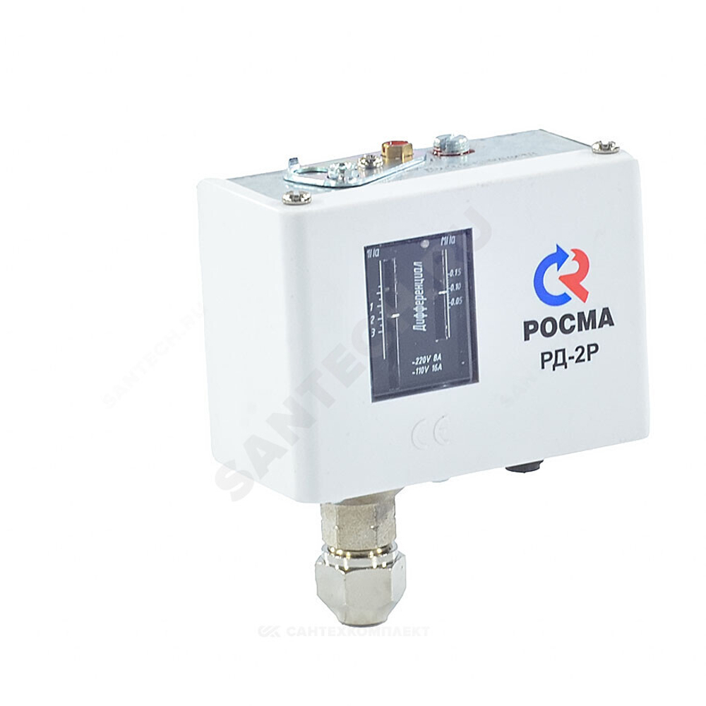 Реле давления РД-2Р -0.07-0.6 МПа 1/4" Росма 00000004007