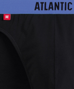 Мужские трусы слипы спорт Atlantic, набор 5 шт., хлопок, черные, 5SMP-004