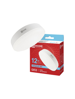 Лампа светодиодная LED-GX53-VC 12Вт 6500К холод. бел. GX53 1140лм 170-265В IN HOME 4690612020808