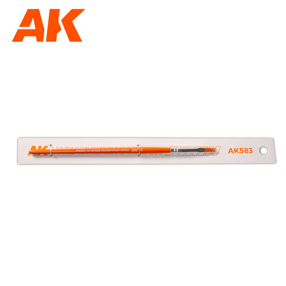 Кисточка AK Interactive Comb Weathering Brush #1