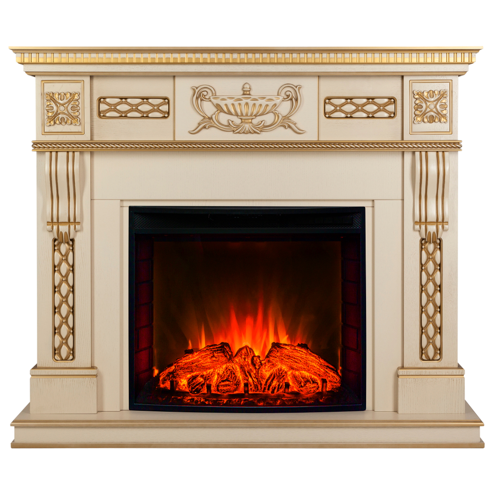 Каминокомплект Real Flame Corsica Lux 25,5/26 WT с очагом Evrika 25,5