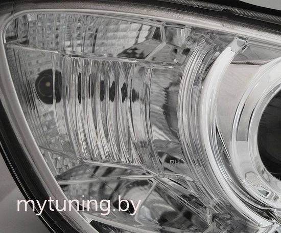 Передние фары daylight chrome drl для Skoda Octavia II A5 FL