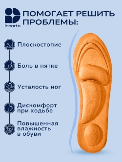 Стельки ортопедические для обуви с амортизацией