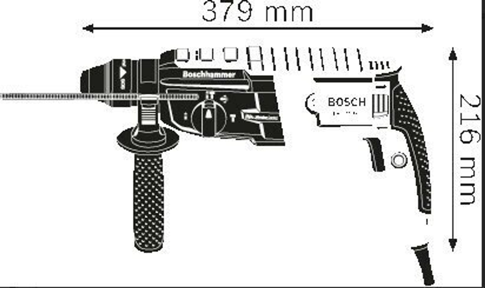 Перфоратор BOSCH GBH 2-28 (0.611.267.500), без аккумулятора, 880 Вт