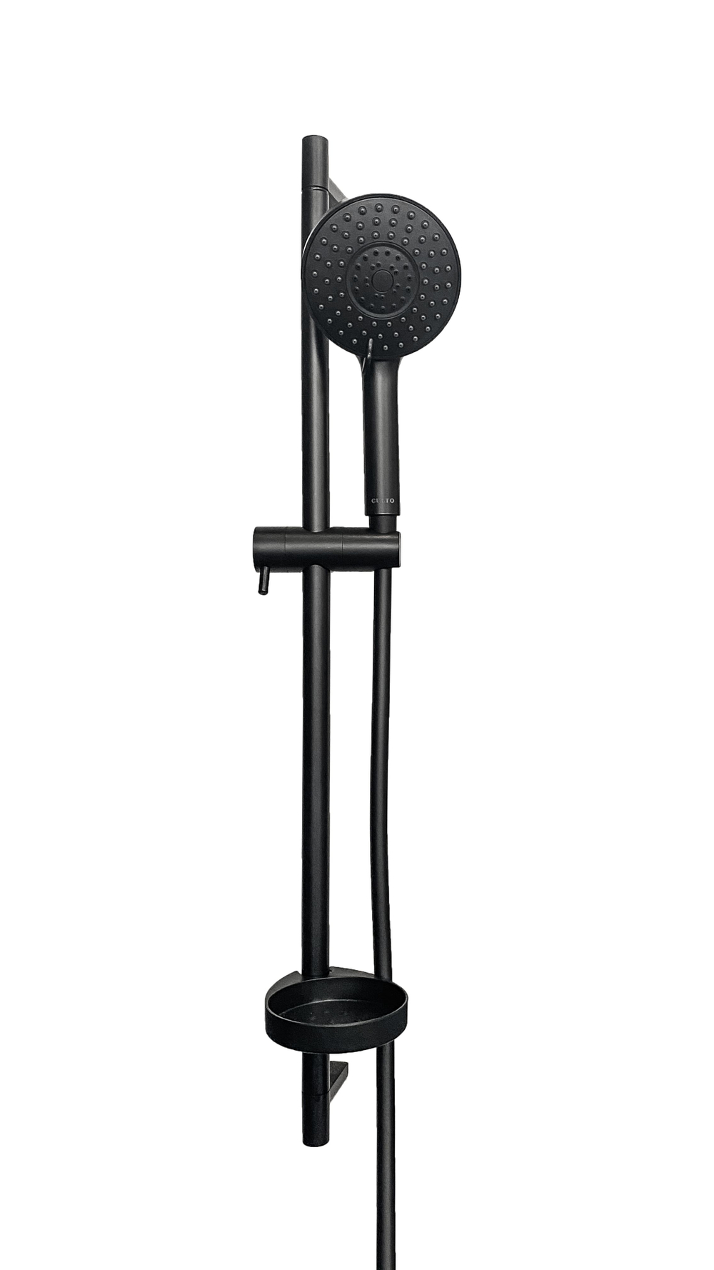 Душевой гарнитур черный с мыльницей CULTO JET BLACK SS01JTB