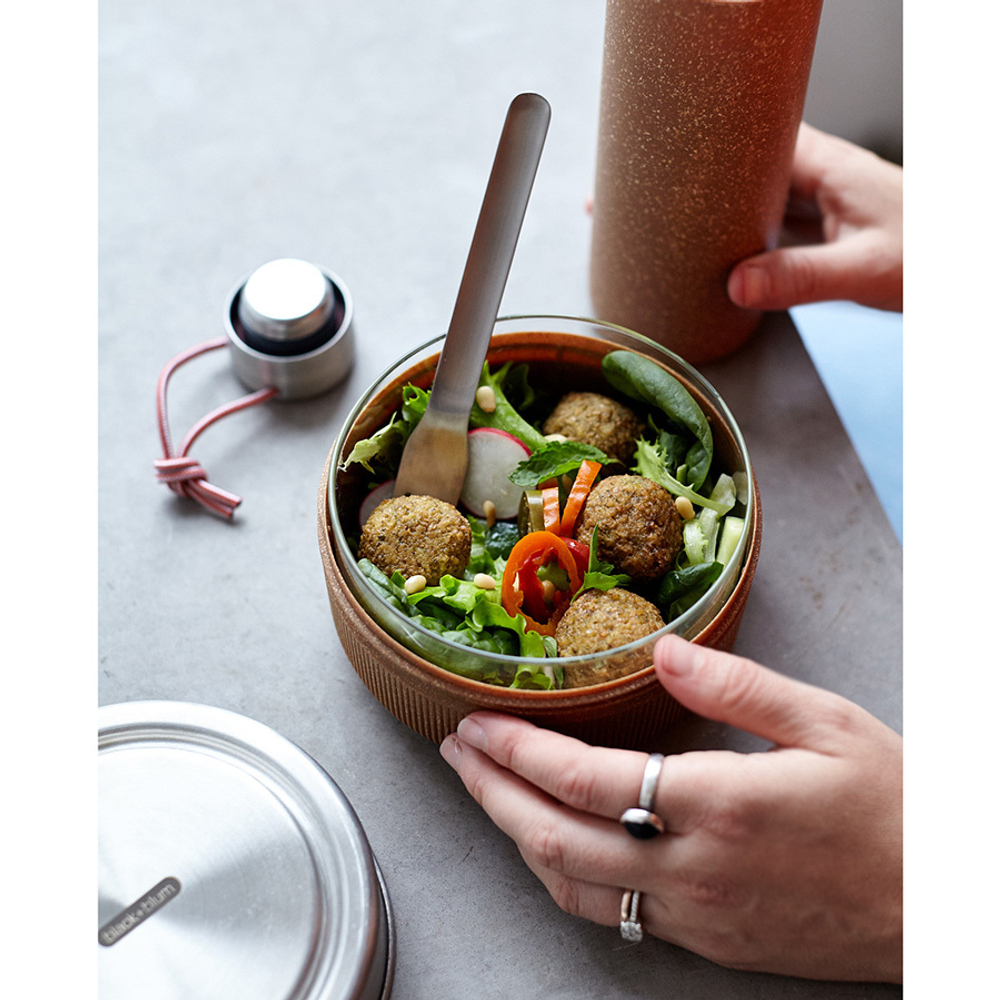 Ланч-бокс glass lunch pot, 600 мл, коричневый