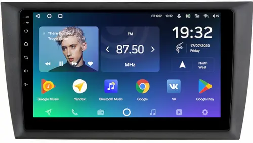 Магнитола для Volkswagen Golf 6 2008-2013 - Teyes CC2 PLUS монитор 9" QLED, Android 10, Быстрая, SIM-слот