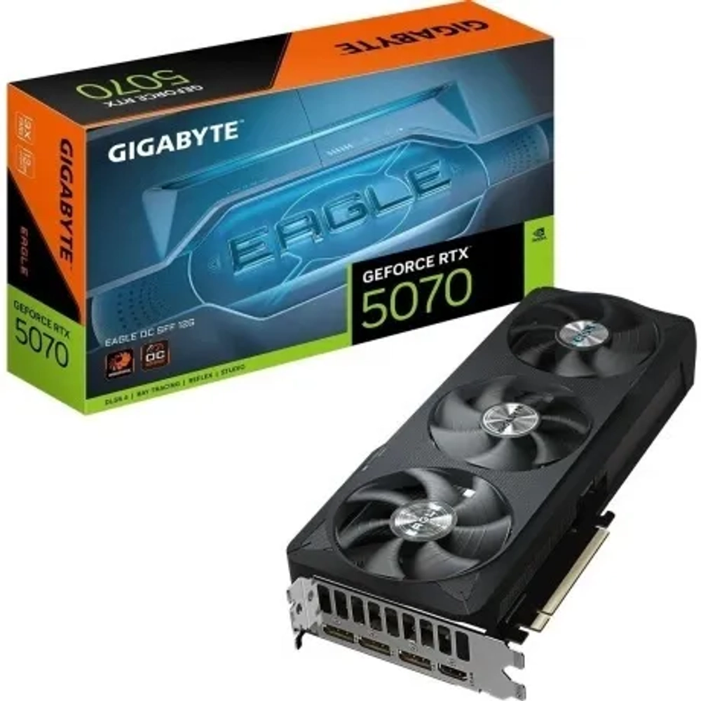 Видеокарта Gigabyte RTX5070 EAGLE OC SFF 12GB GDDR7 192bit 3xDP HDMI 3FAN RTL
