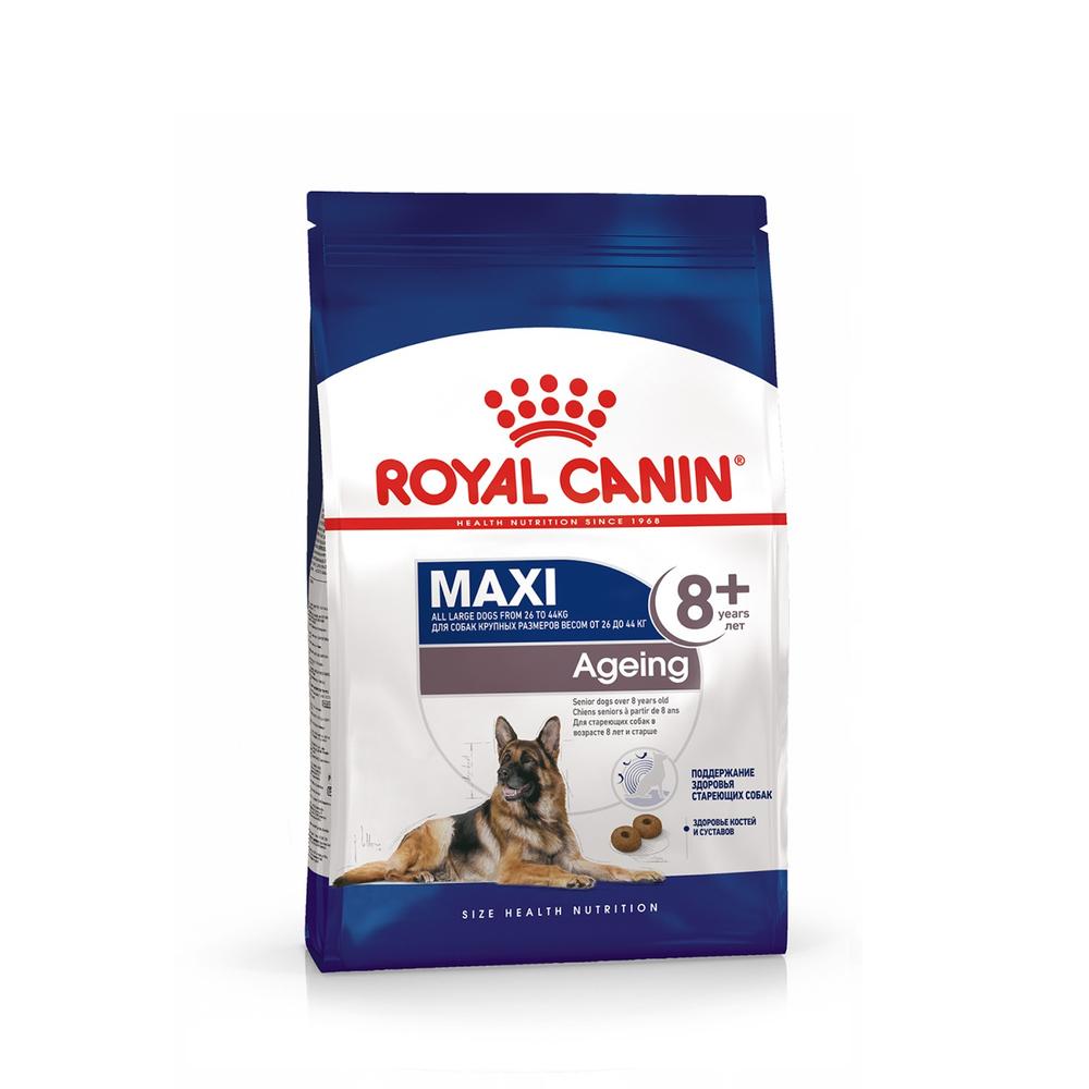 Royal Canin Maxi Ageing 8+ Макси Эйджинг Корм сухой для стареющих собак крупных пород старше 8 лет 15кг