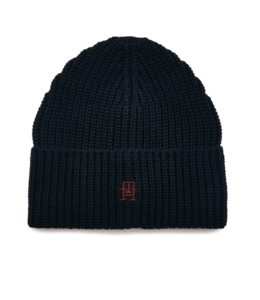 шапка monogram Tommy Hilfiger - темно-синий(AW0AW14286)