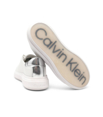 Кожаные кроссовки raised cupsole lace up Calvin Klein - белый(HW0HW01517)