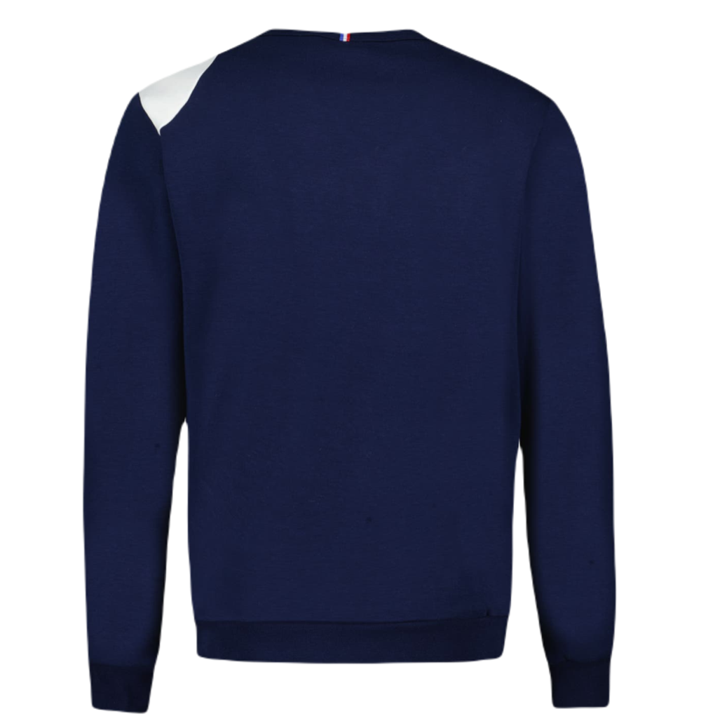 Мужская теннисная толстовка Le Coq Sportif SAISON 1 Crew Sweat N°1 SS23 - bleu nuit