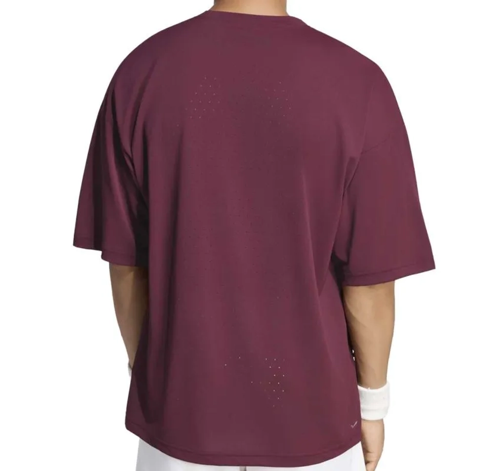Мужская теннисная футболка Adidas Oversized - maroon