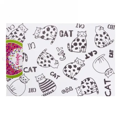 Салфетка на стол 45*30см плетеная «Кошечки»