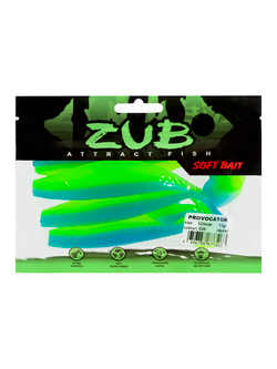 Приманка ZUB-PROVOCATOR 123мм(4,8")-5шт, (цвет 020) синий верх - желтый низ