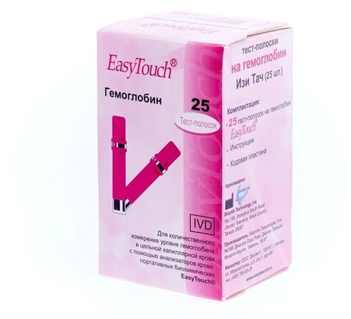 Тест-полоски EasyTouch® Гемоглобин №25