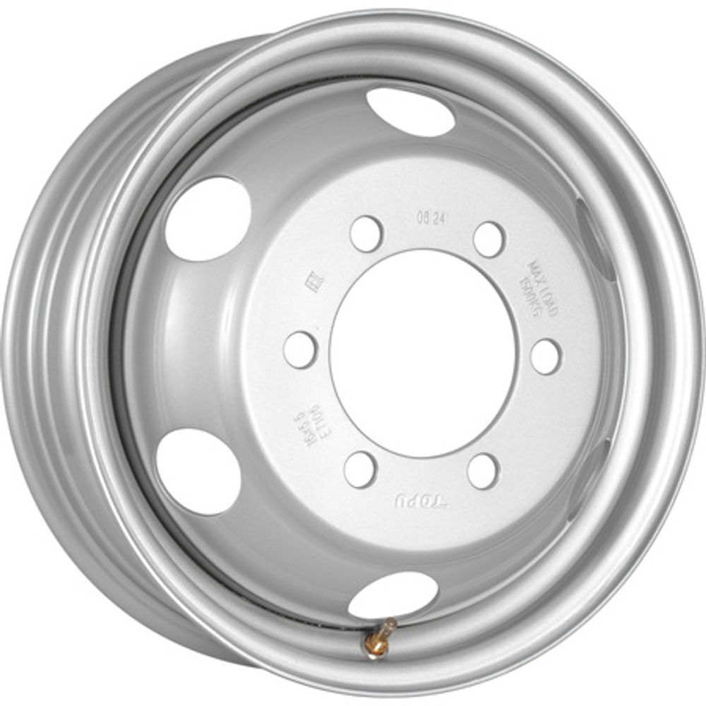Диск  TOPU (SRW) 3165588 R16x5.5 6x170 ET106 CB130 Silver с вентилем, 1500 кг
