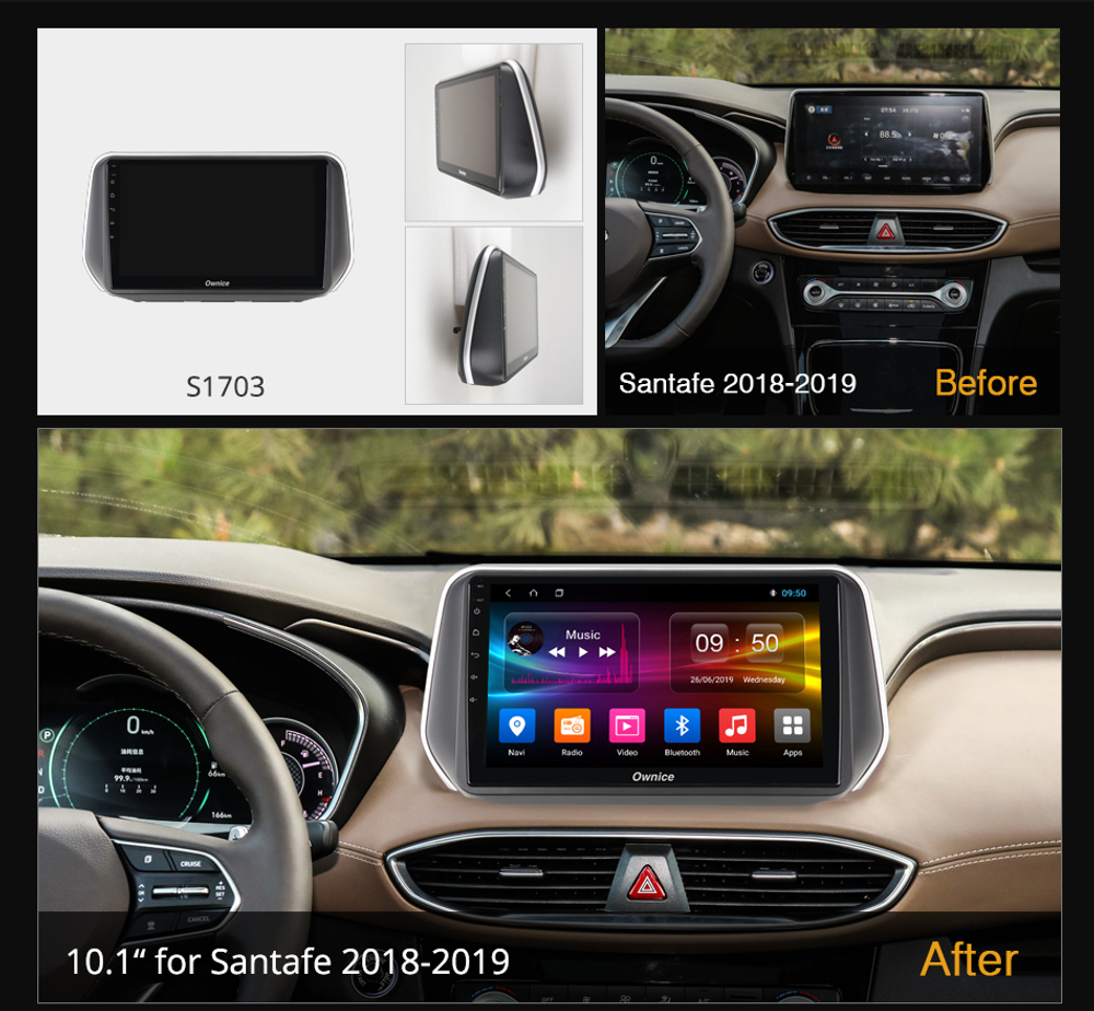 Установочный комплект для HYUNDAI SANTA FE 2018-2021  KUBERG OL-1703-P