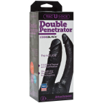Черная насадка-фаллоимитатор для двойной стимуляции Double Penetrator - 16 см. (Цвет: черный)