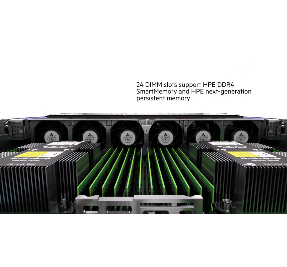 Стоечный сервер - HP Enterprise ProLiant DL380  Gen10, 2U, 8x 2.5“, 1x Xeon[4210R] 10 Cores, 32Gb, P50751-B21