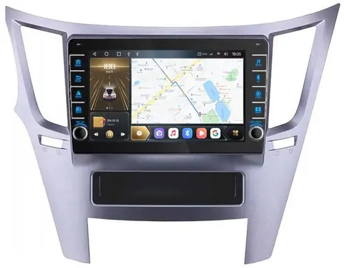 Магнитола для Subaru Legacy, Outback 2009-2015 - Kuberg OL-9514 (кнопки и крутилки), Android 12, Быстрая, CarPlay, 4G SIM-слот