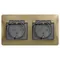 Розетка с крышкой Systeme Electric Glossa Титан GSL000447