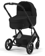 Коляска Cybex Balios S Lux BLK complete Aton S2 Lava Grey 3 в 1 Moon Black с дождевиками