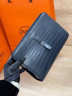 Клатч Hermes из кожи крокодила