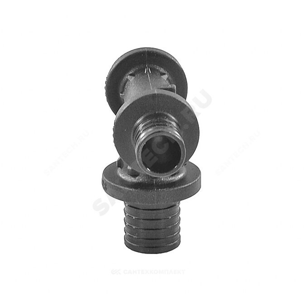 Тройник для PE-X труб аксиальный PPSU Дн 20х25х20 переходной RAUTITAN PX Rehau 11601041001
