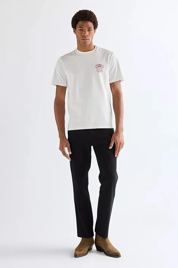 Футболка мужская WRANGLER SMALL AMERICANA TEE WORN WHITE